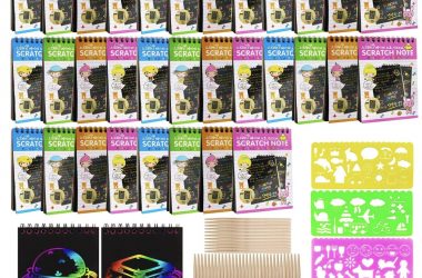 32 Pack Scratch Art Notebooks Just $13.49 (Reg. $27)! Great for Valentine’s Day!